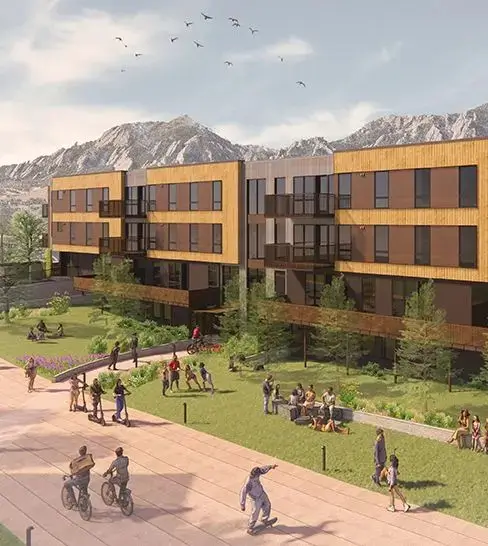 exterior of Hub Boulder