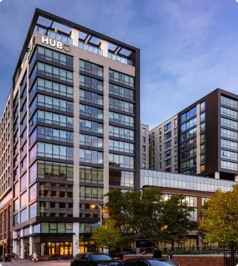 exterior of Hub Champaign