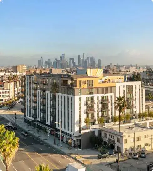 exterior of Hub LA Coliseum