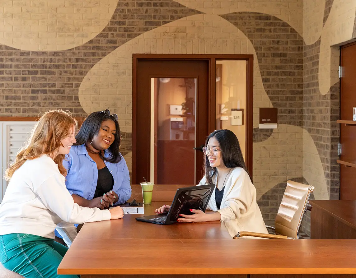 leasing agent helping new residents